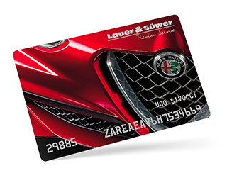 Lauer & Süwer Premum Service Kundenkarte Alfa Romeo
