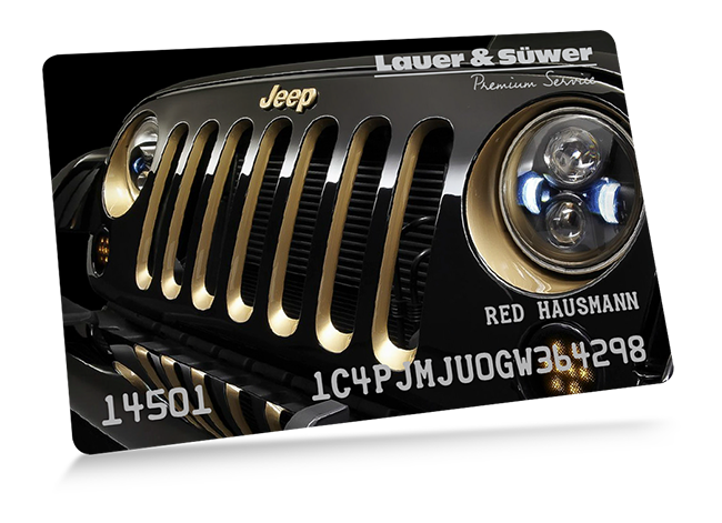 Lauer & Süwer Premium Service Kundenkarte Jeep